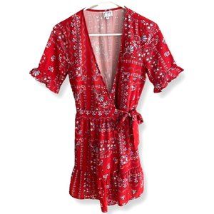 Princess Polly Red Floral Mini Dress